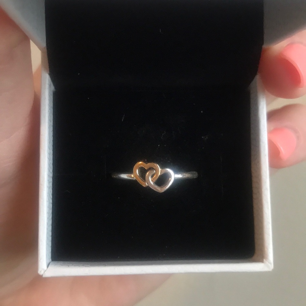Pandora Interlocked Hearts Ring
